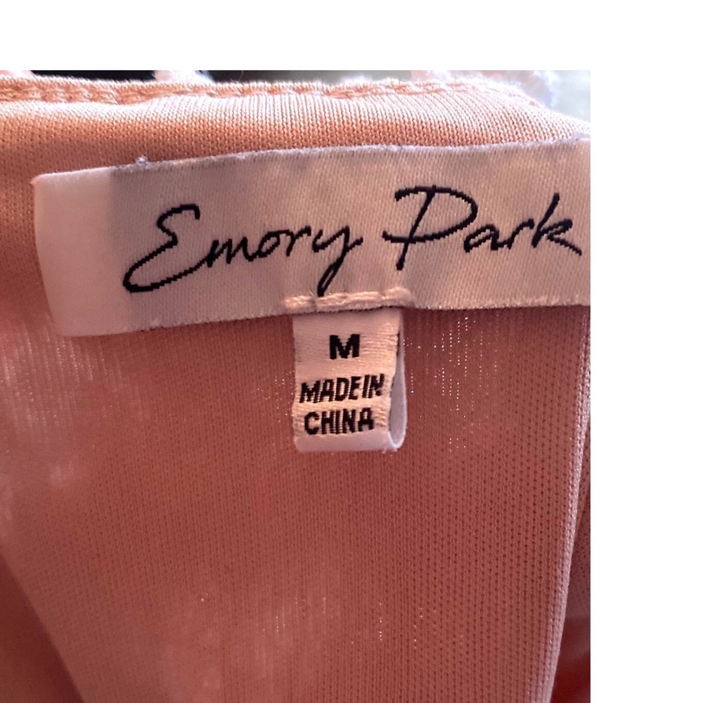 Emory Park Lace Mini Dress Sleeveless Ruffle Trim Casual Summer Dress Size M - Picture 8 of 11